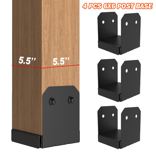 4pcs 6x6 adjustable - 4pcs,