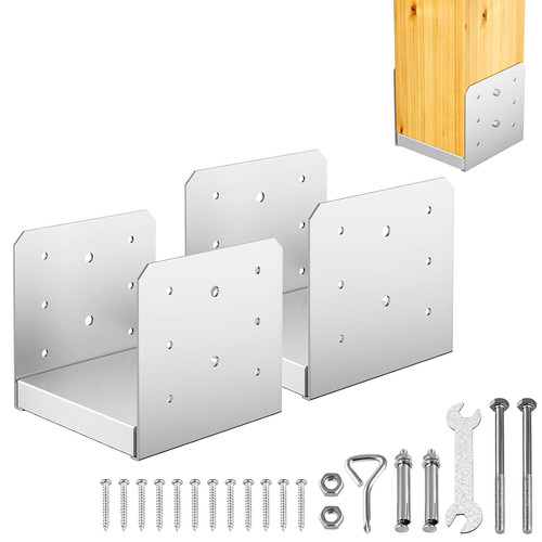 Post base 2pcs - 6"x, 6"